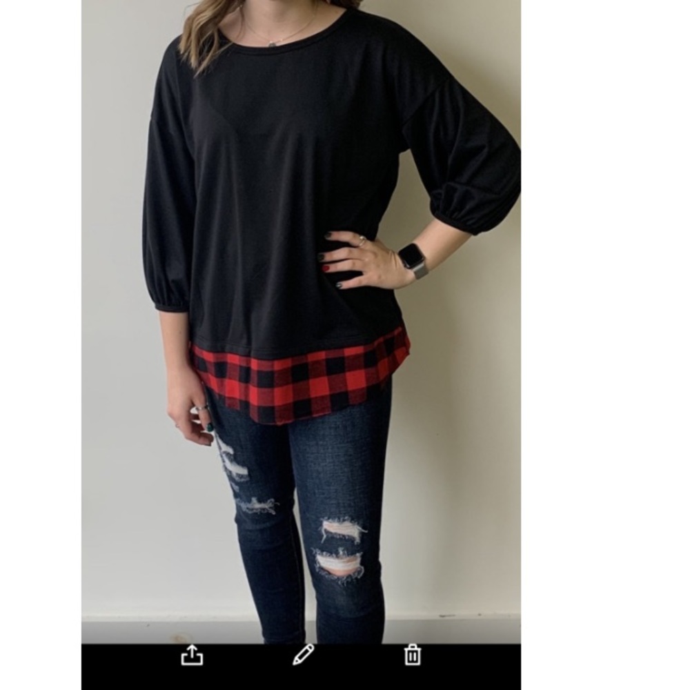 Buffalo Plaid Top